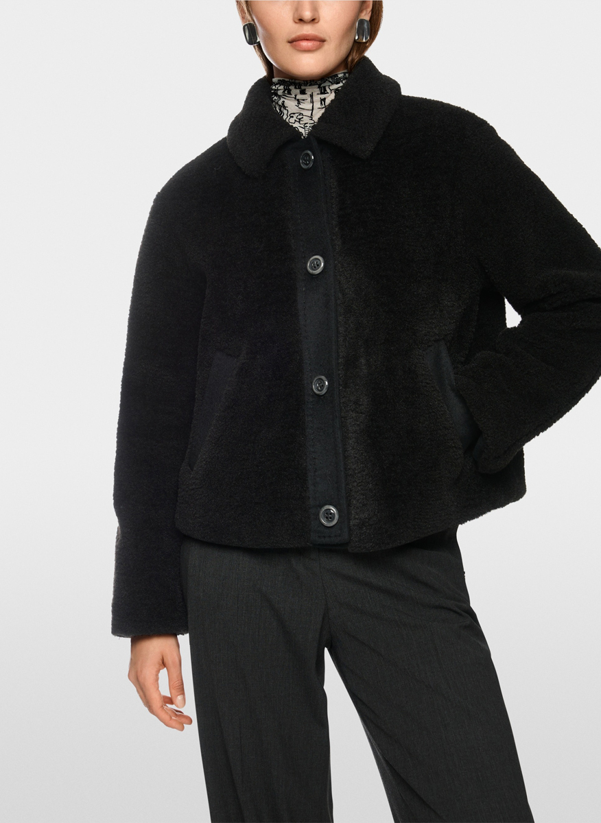 Marc Cain Collections short jacket with wool trims