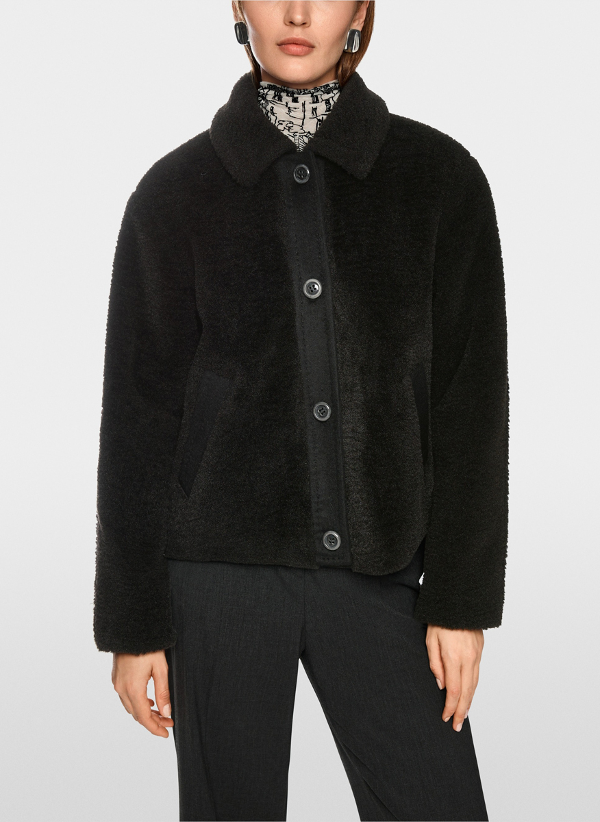 Marc Cain Collections short jacket with wool trims