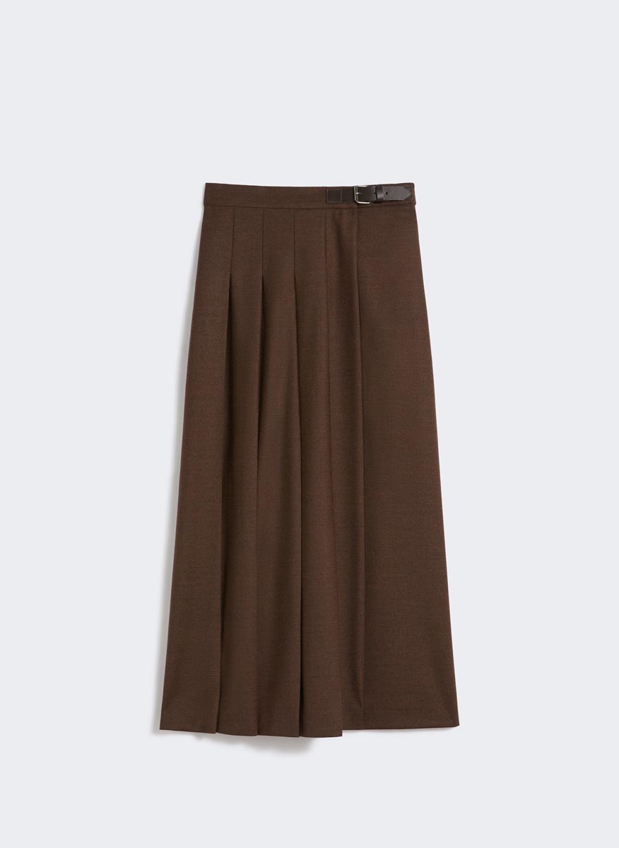 Плисирана пола 'Chocolate' с вълна Weekend Max Mara Fastoso