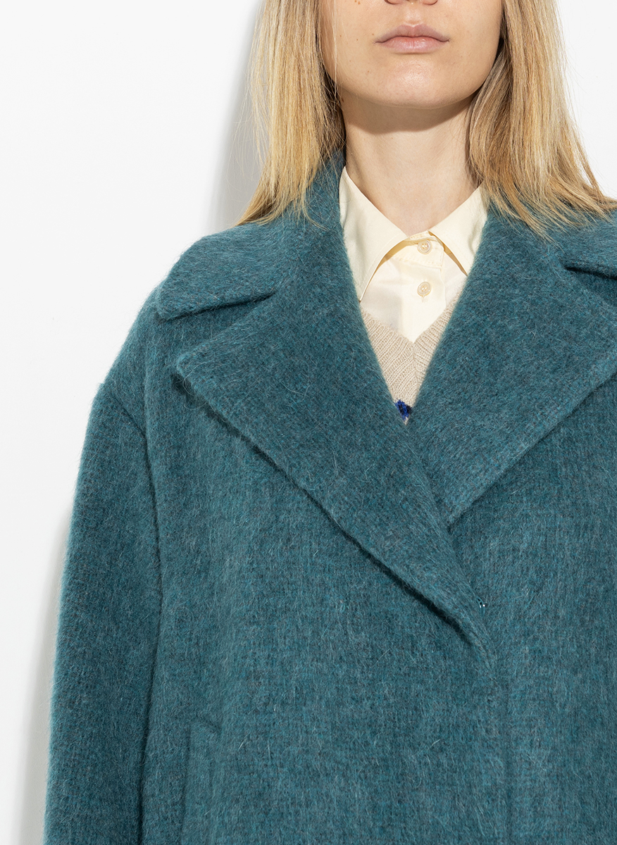 Вълнено палто с мохер и алпака Weekend Max Mara Rada