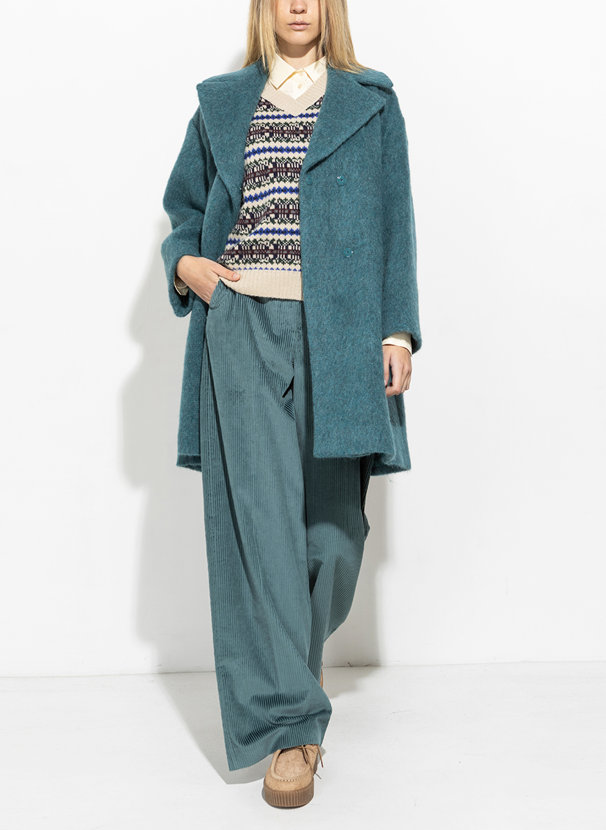 Вълнено палто с мохер и алпака Weekend Max Mara Rada