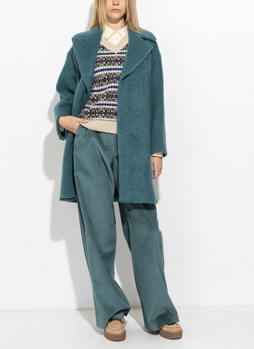 Вълнено палто с мохер и алпака Weekend Max Mara Rada