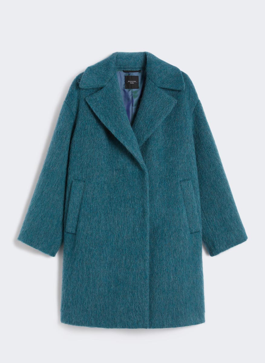 Вълнено палто с мохер и алпака Weekend Max Mara Rada