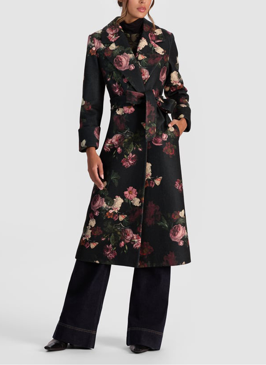 Alice + Olivia 'Karley' print coat