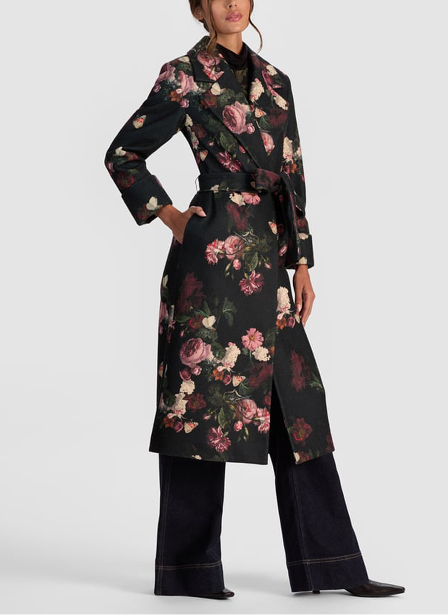Alice + Olivia 'Karley' print coat