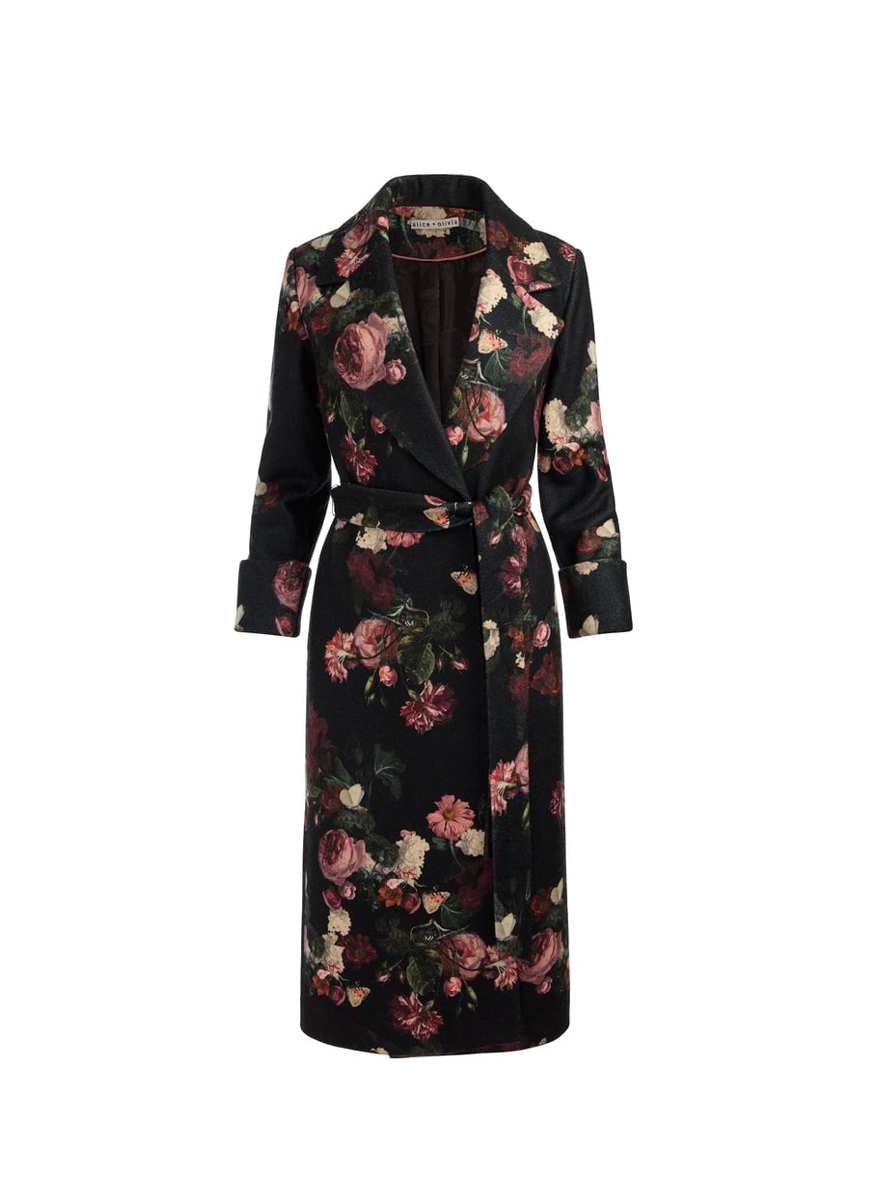 Alice + Olivia 'Karley' print coat