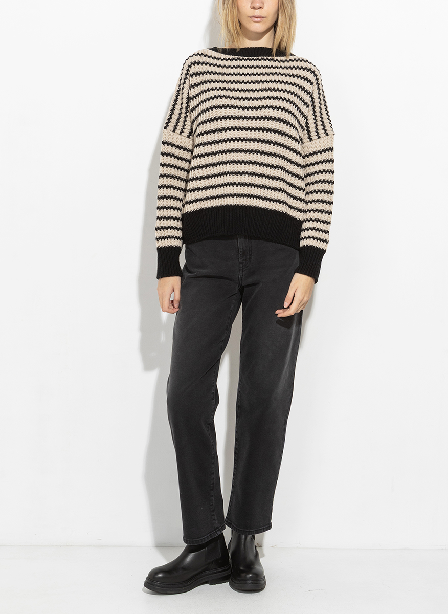 Раиран пуловер със скъсена дължина Weekend Max Mara Ezor
