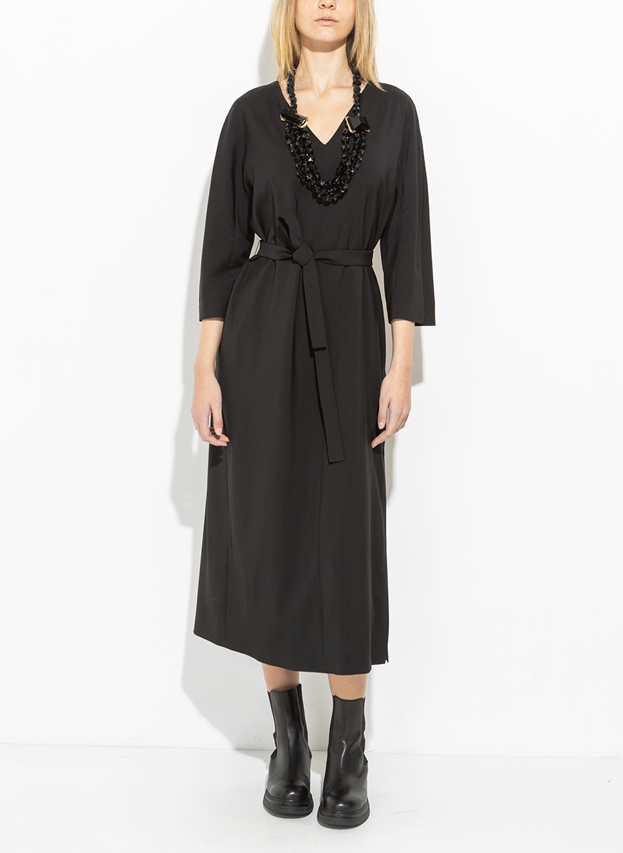 Миди рокля от фина вълна Weekend Max Mara Laziale