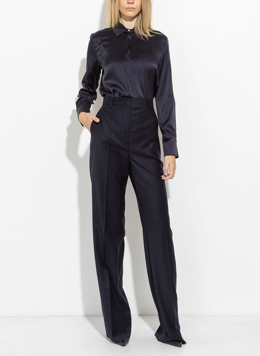 Панталон от фина вълна Max Mara Studio Medium