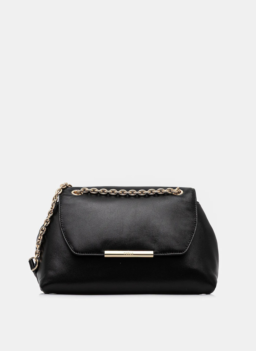 Кожена чанта Furla Nadia Nero