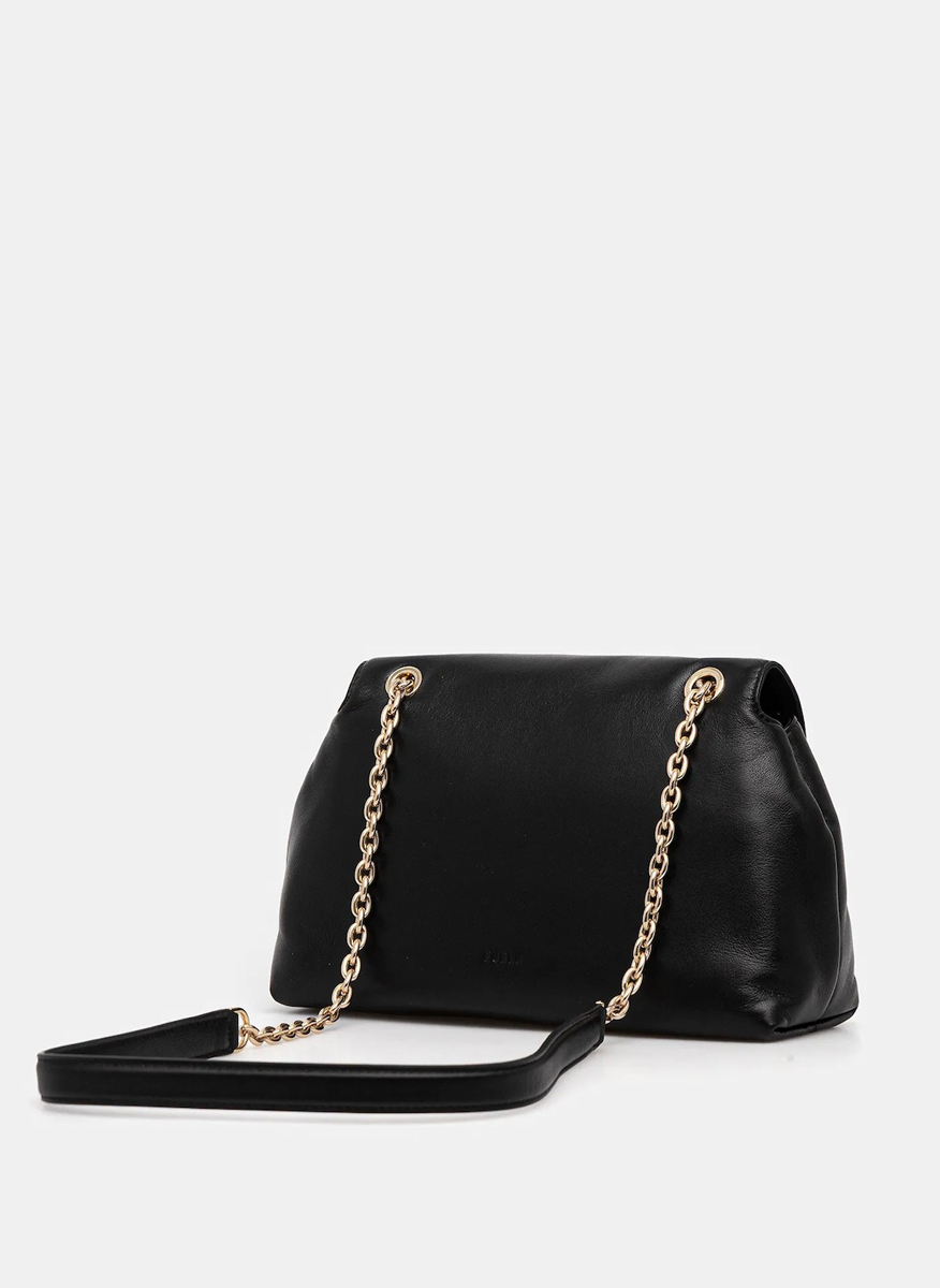 Кожена чанта Furla Nadia Nero