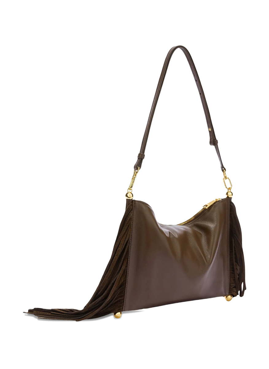 Мини кожена чанта Furla Sfera Soft Toni Espresso