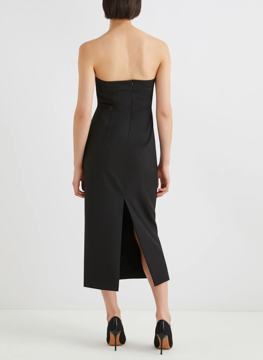 Marella Domez rose-adorned dress