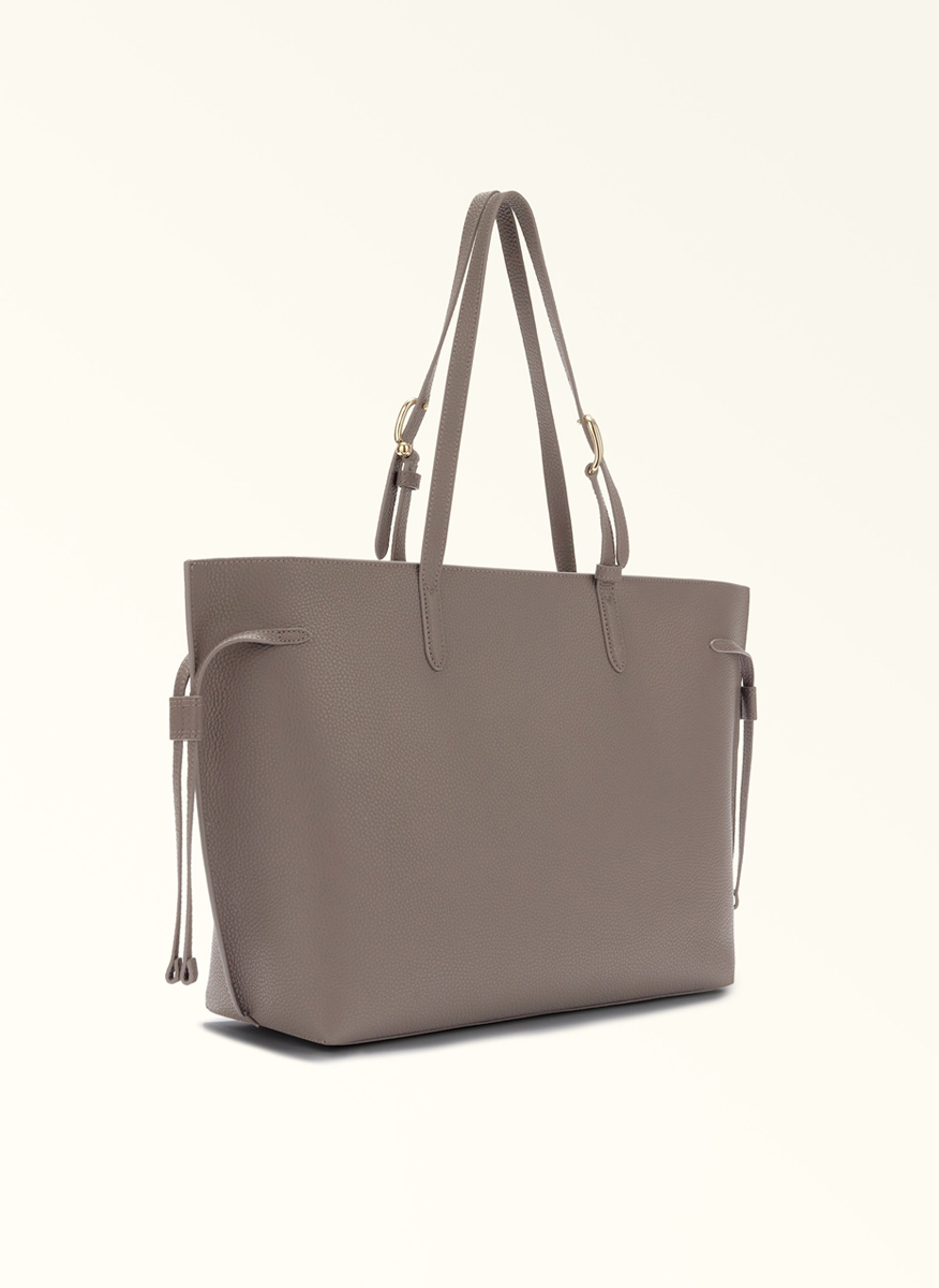Кожена 'Tote' чанта Furla Ava Urban Gray Ciiegia L