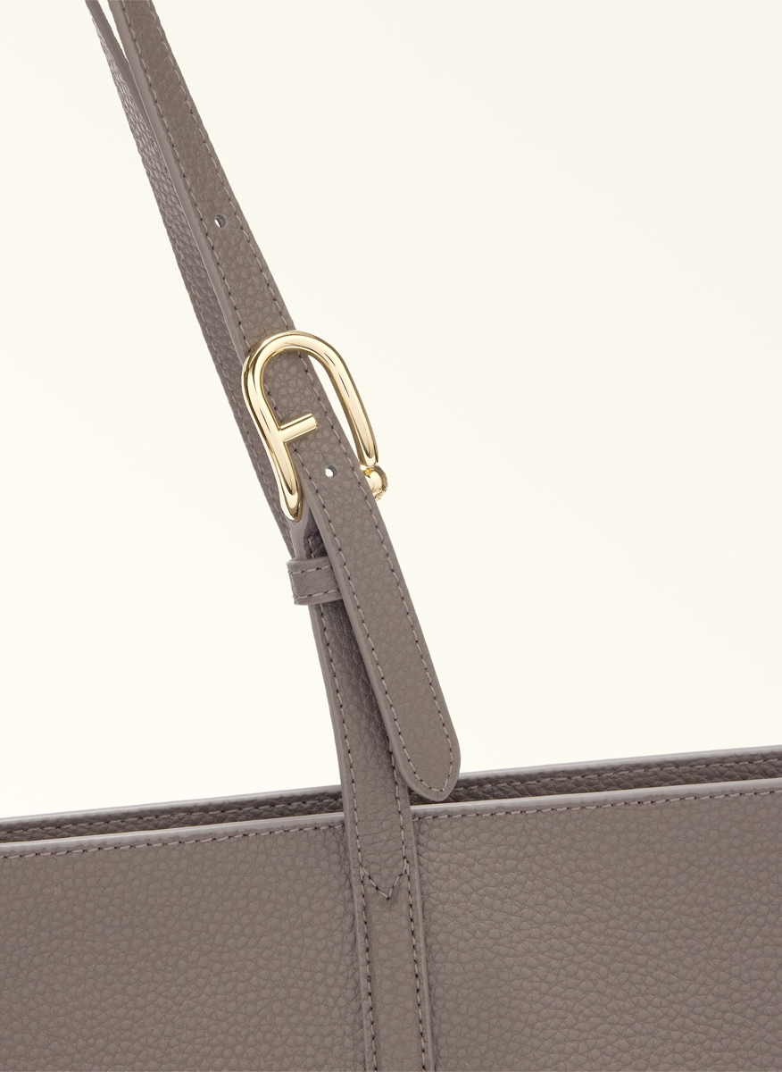 Кожена 'Tote' чанта Furla Ava Urban Gray Ciiegia L