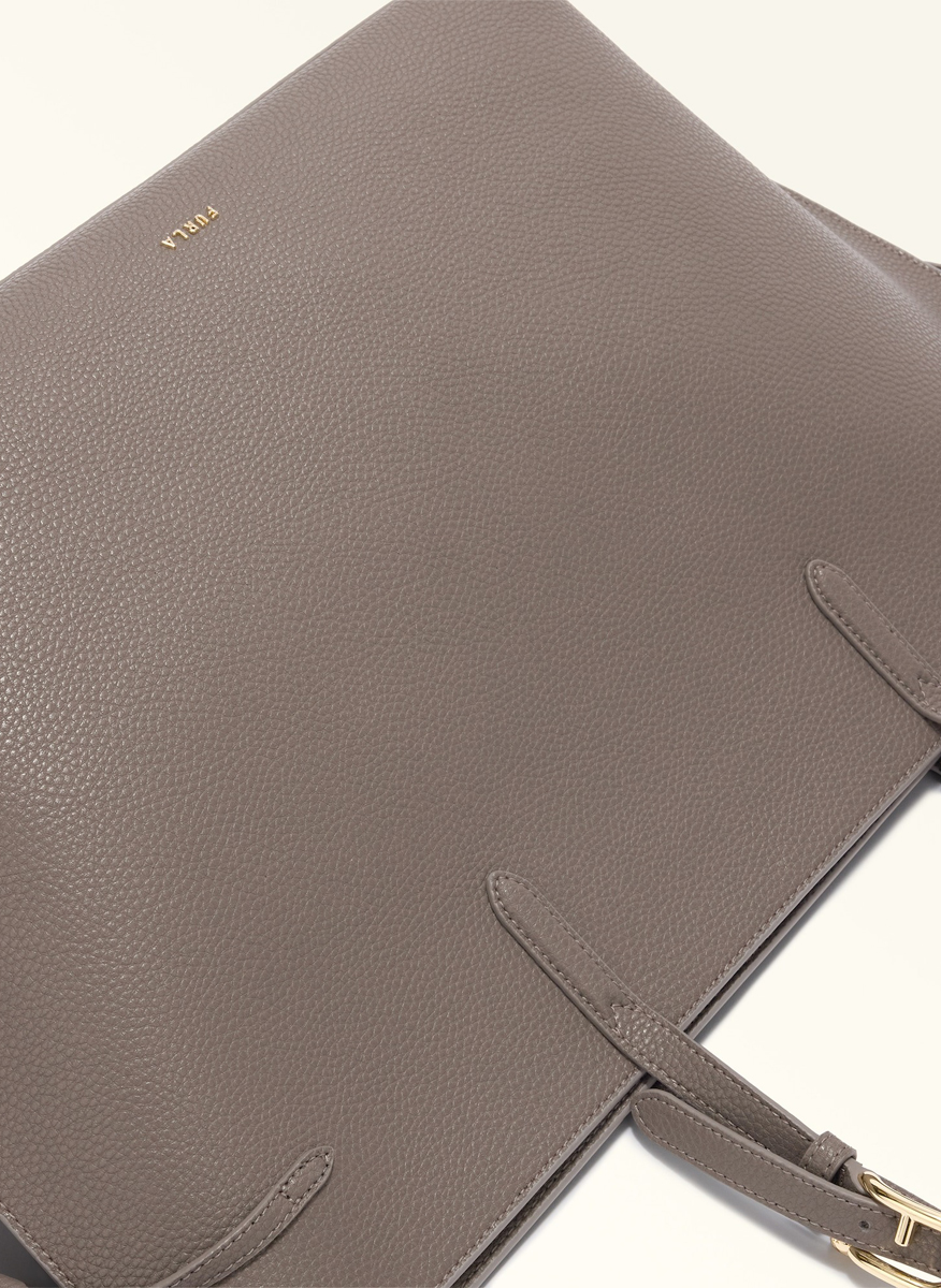 Кожена 'Tote' чанта Furla Ava Urban Gray Ciiegia L