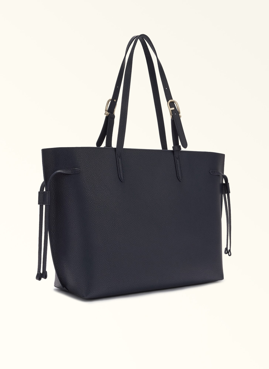 Кожена 'Tote' чанта Furla Ava Ink Blue Ink Blue L