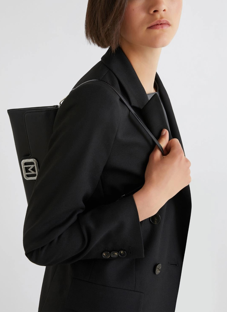 Мини кожена чанта 'Crystal buckle' Marella Grill
