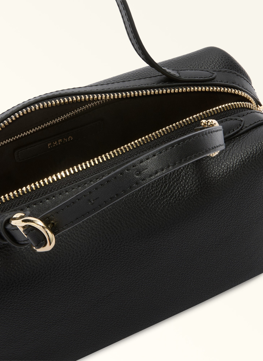Мини чанта Furla Double Boston Nero