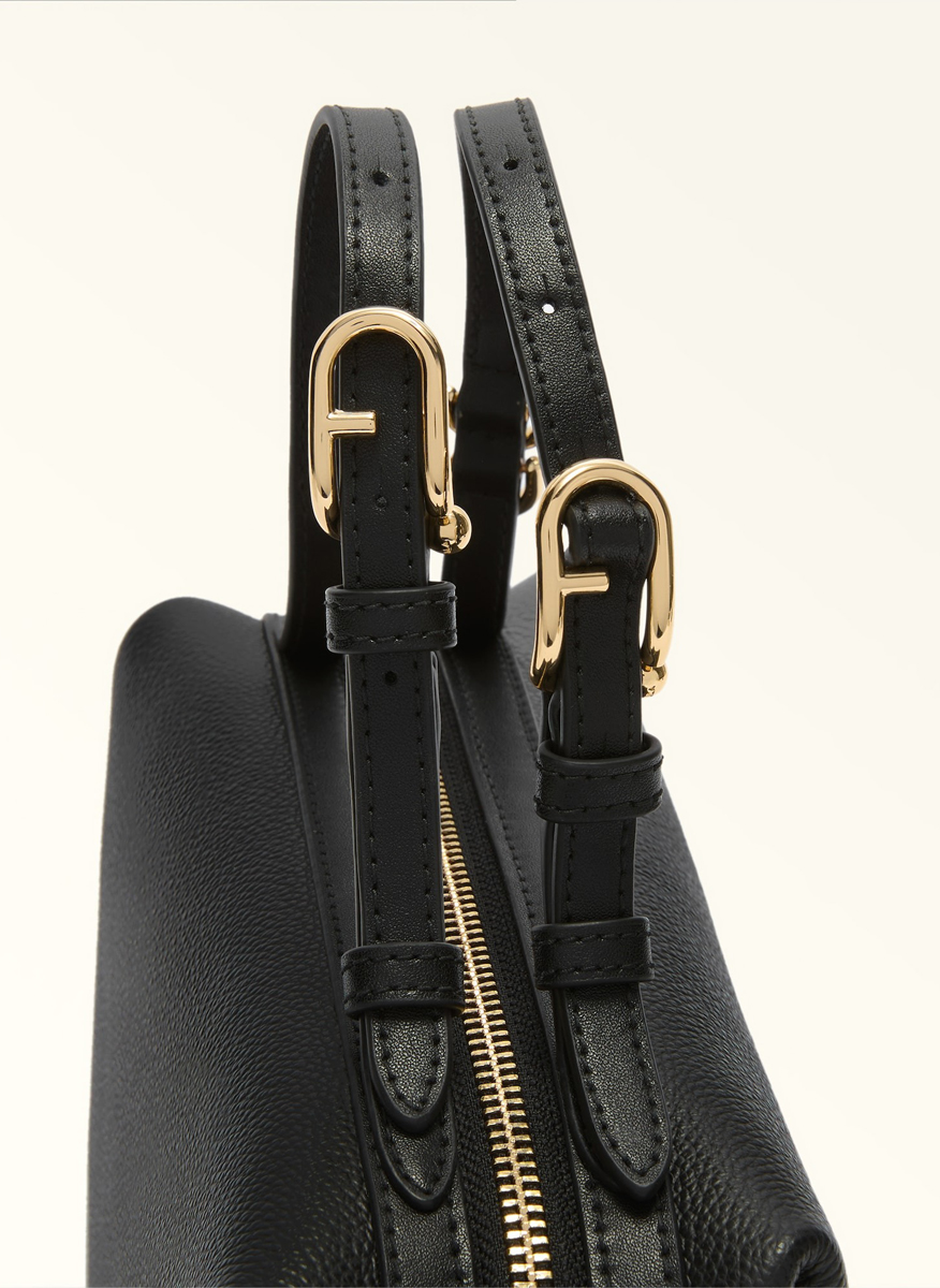 Мини чанта Furla Double Boston Nero