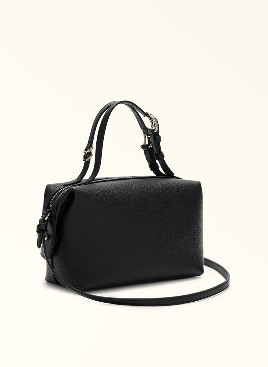 Мини чанта Furla Double Boston Nero