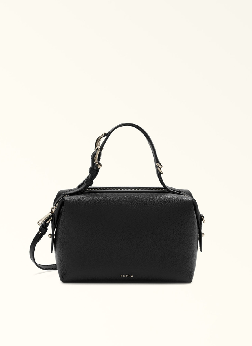 Мини чанта Furla Double Boston Nero