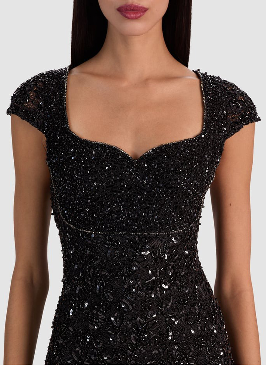 Alice + Olivia Eve embellished dress