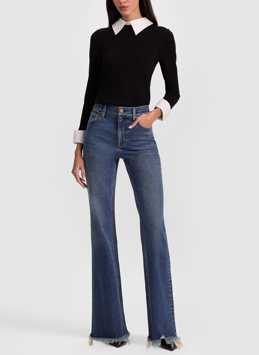Деним от памук 'Bootcut' Alice + Olivia