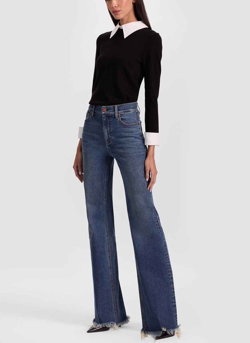 Деним от памук 'Bootcut' Alice + Olivia