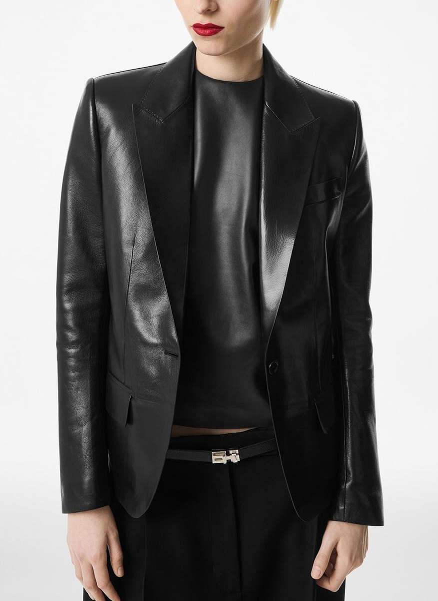 Едноредно сако от кожа Tom Ford