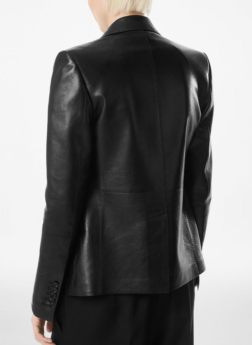 Едноредно сако от кожа Tom Ford