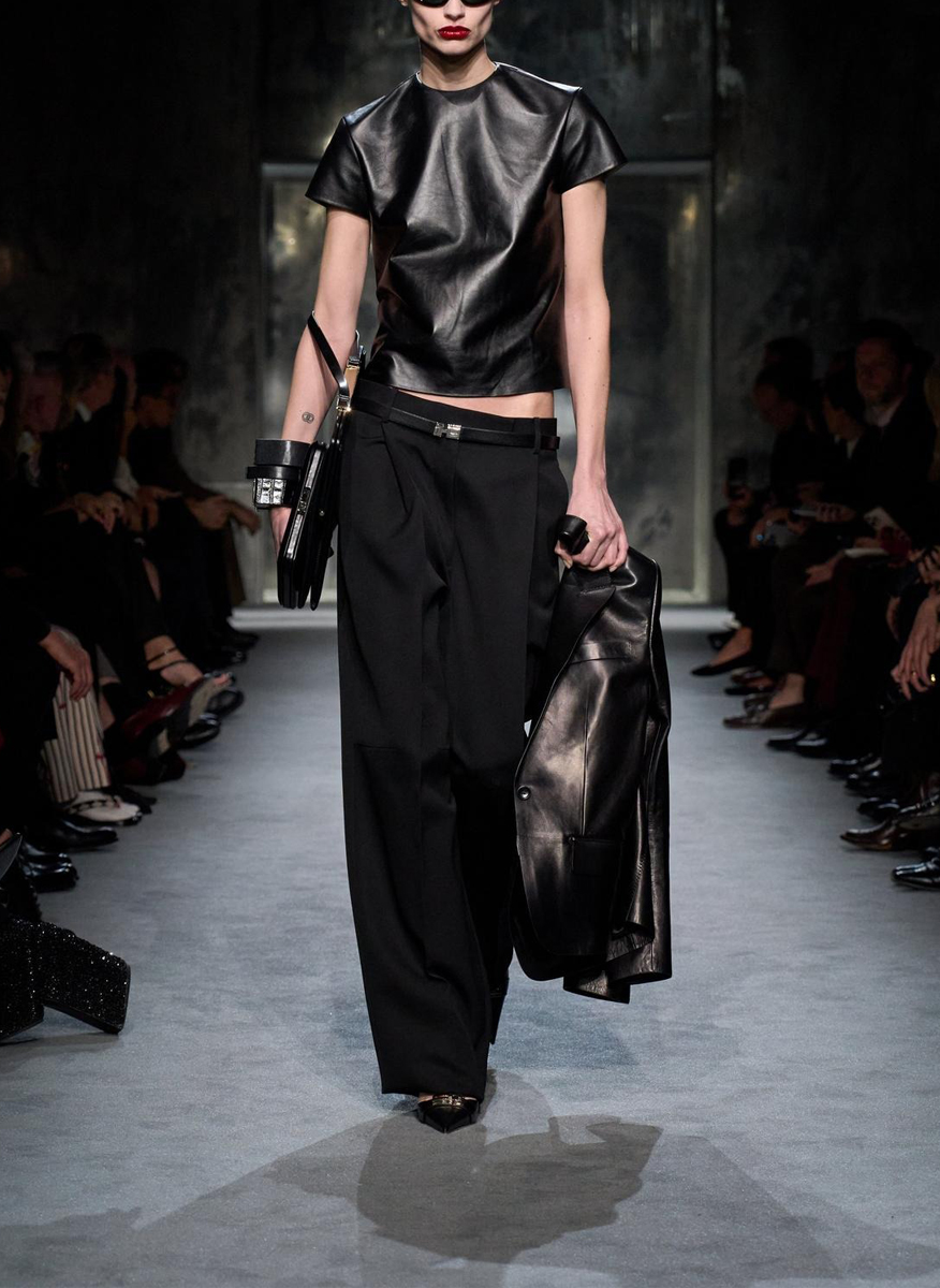 Едноредно сако от кожа Tom Ford