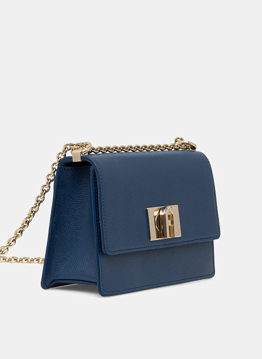 Мини Crossbody чанта Furla 1927 Indigo