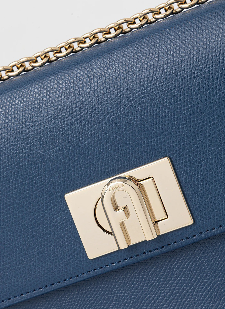 Мини Crossbody чанта Furla 1927 Indigo