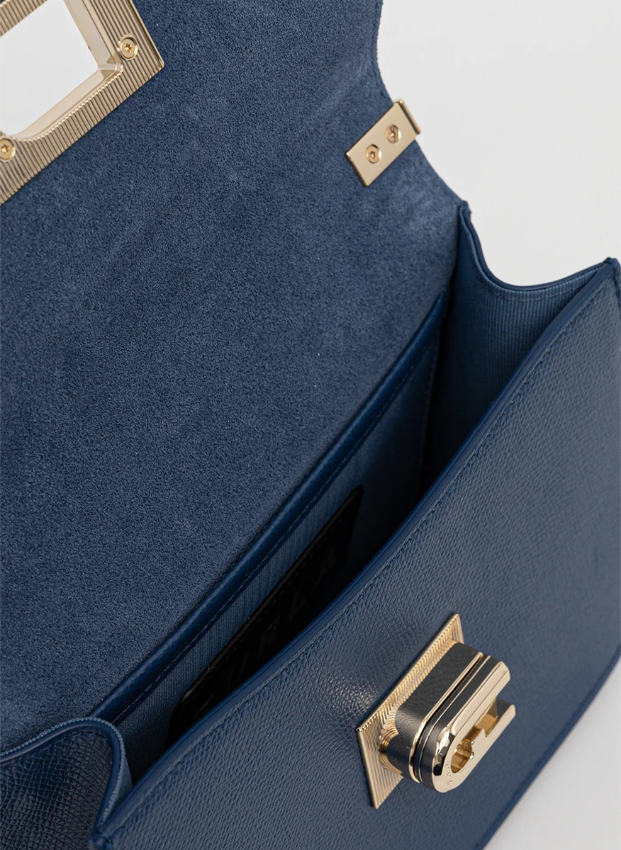 Мини Crossbody чанта Furla 1927 Indigo