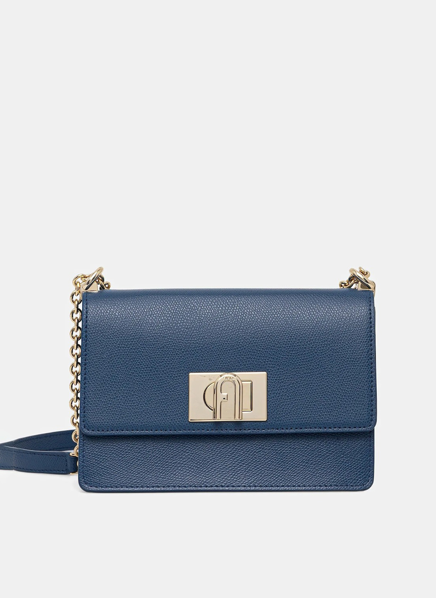 Мини Crossbody чанта Furla 1927 Indigo