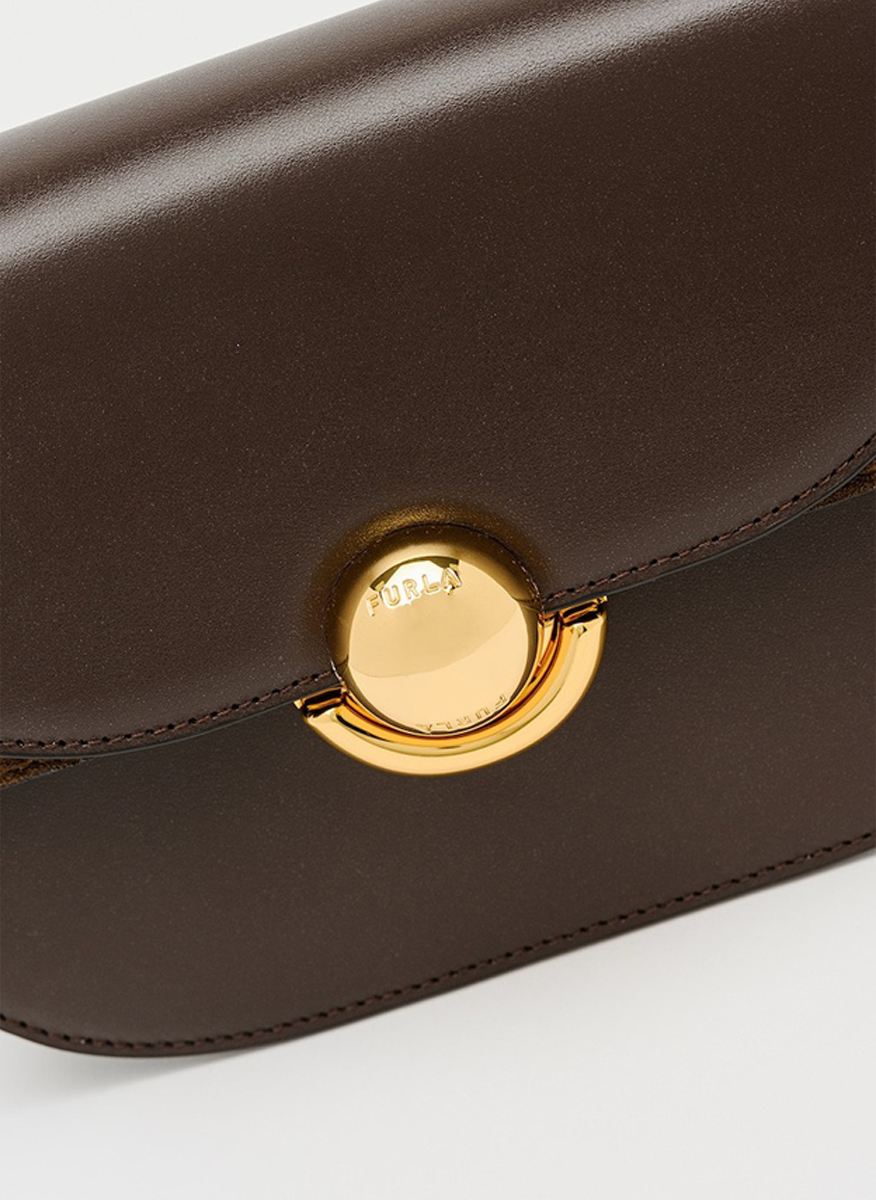 Мини чанта Furla Sfera Cioccolato