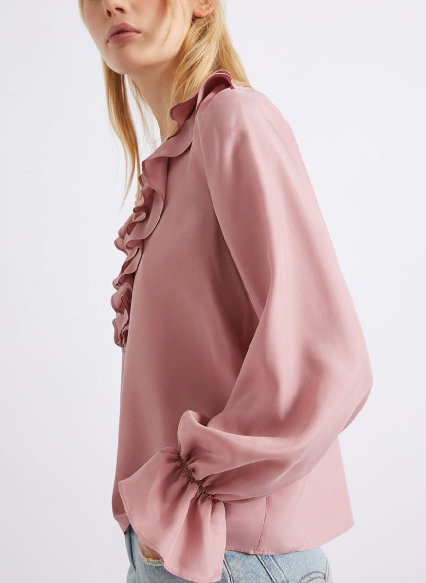 Marella Mlsgazza Ruched silk blouse