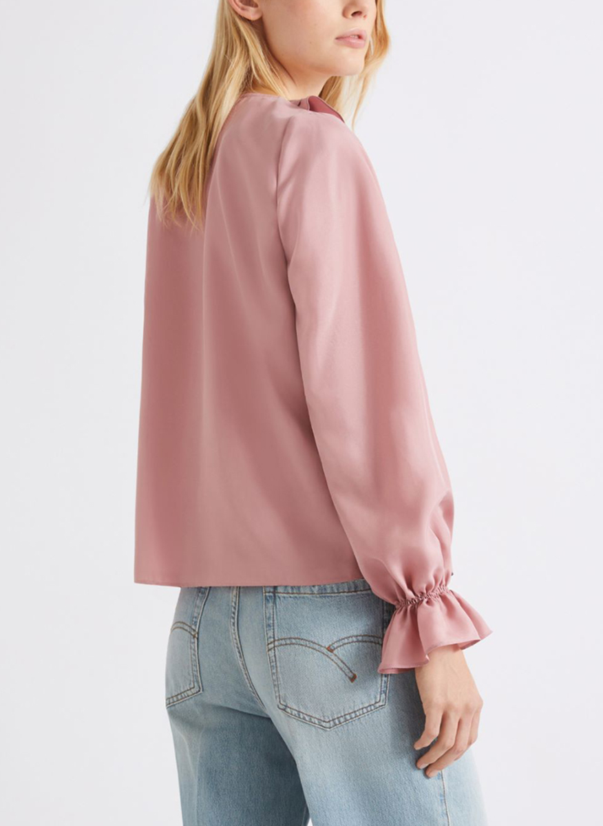 Marella Mlsgazza Ruched silk blouse