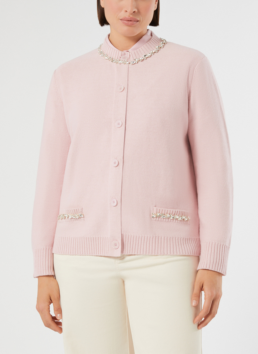 Marina Rinaldi Mrslicenza cardigan with crystals