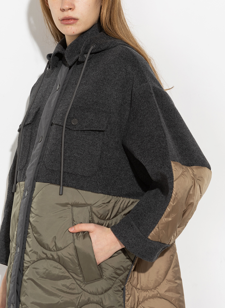 Парка от фина вълна Weekend Max Mara Wkdossola