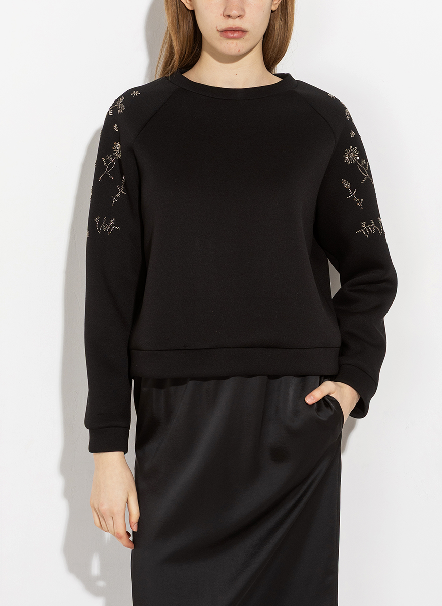 Суитшърт с флорални мотиви Weekend Max Mara Wkdtema