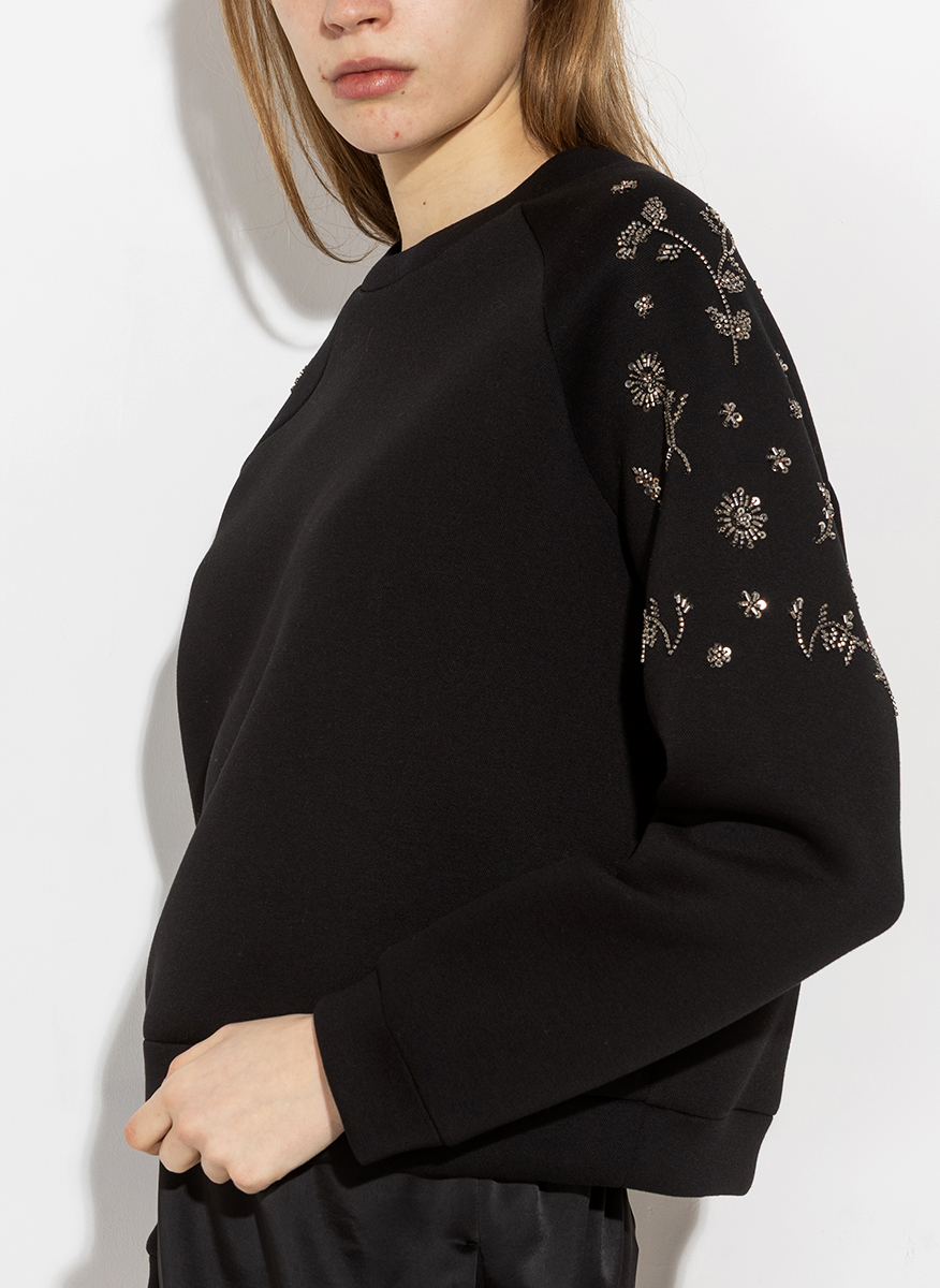 Суитшърт с флорални мотиви Weekend Max Mara Wkdtema