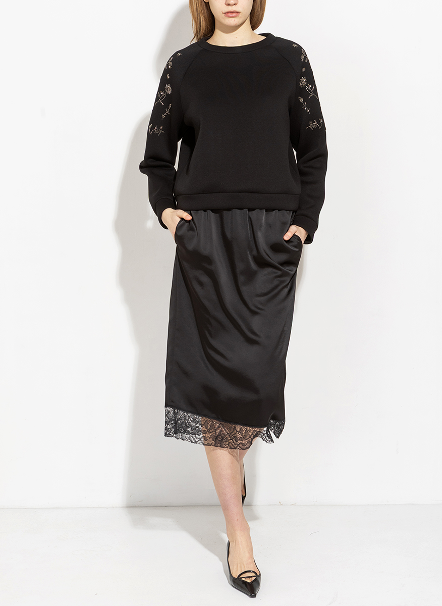 Суитшърт с флорални мотиви Weekend Max Mara Wkdtema