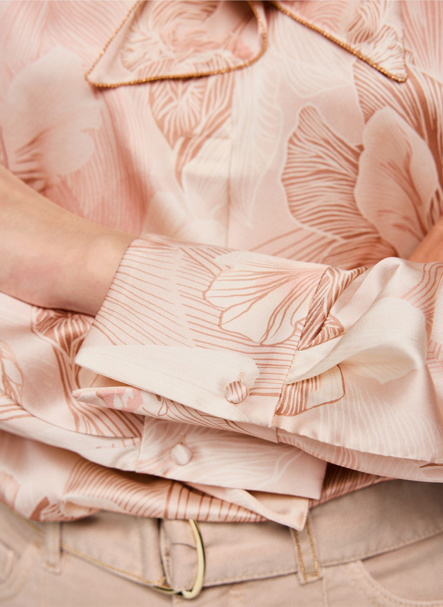 Копринена блуза с панделка Marc Cain Collections