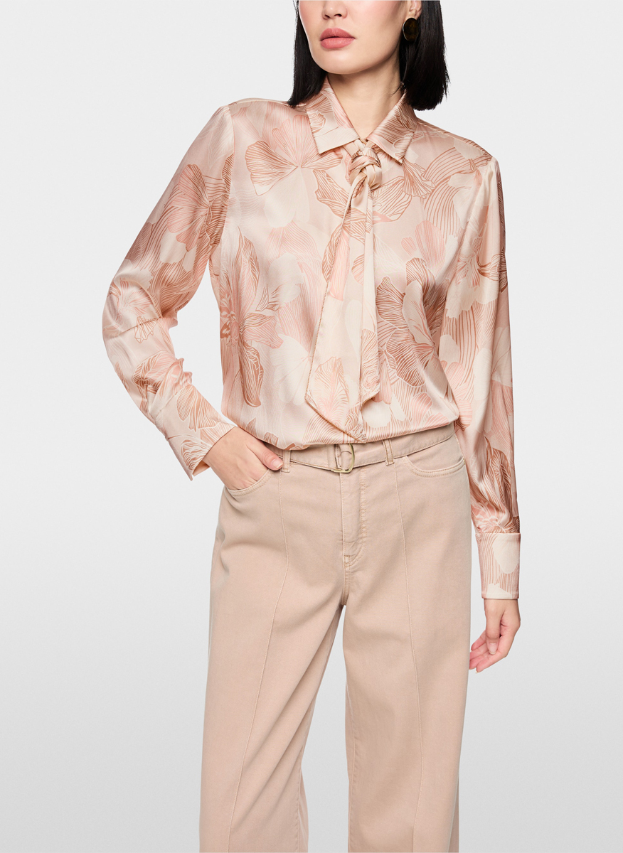 Копринена блуза с панделка Marc Cain Collections