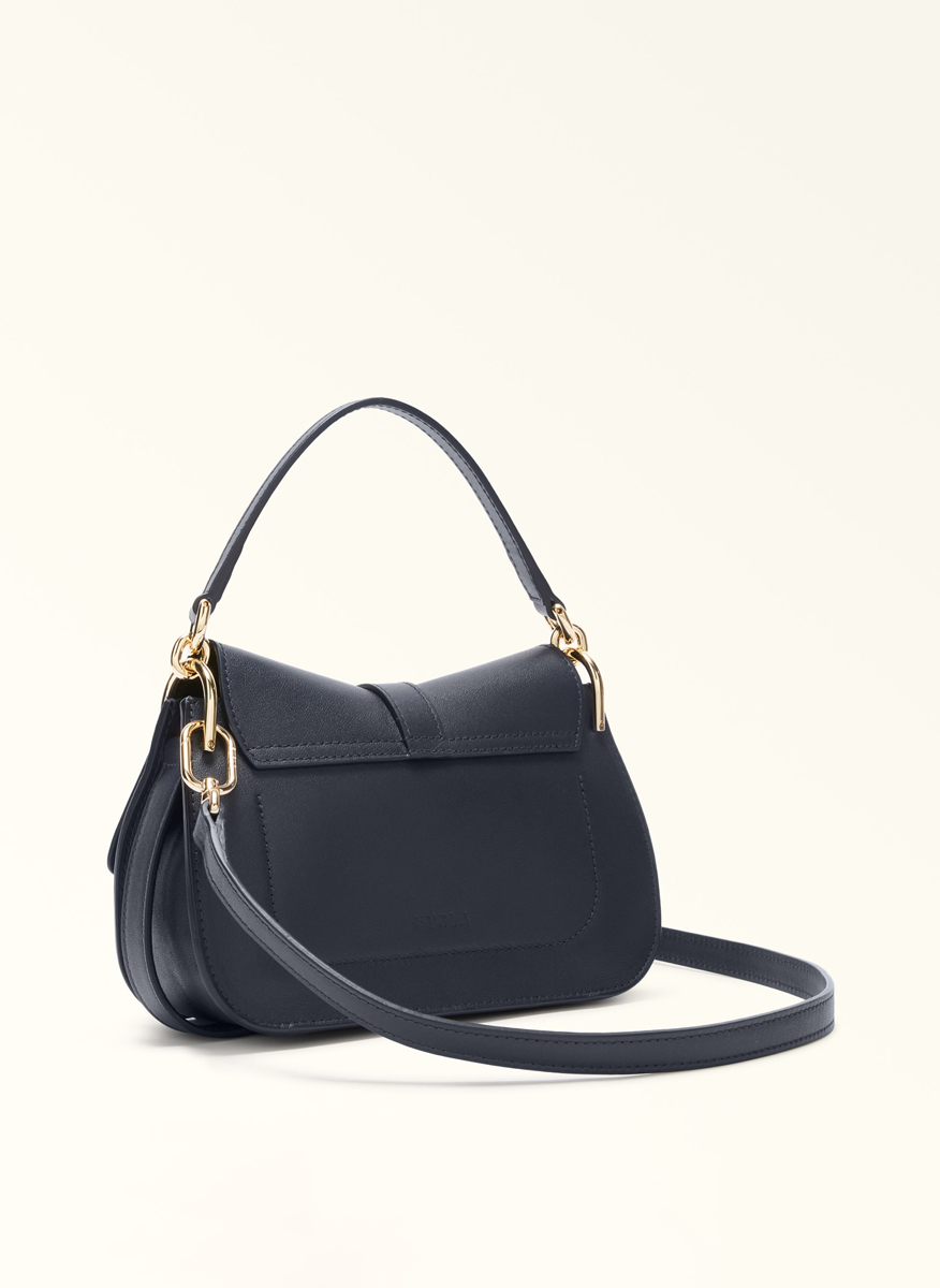 Мини чанта Furla Flow Ink Blue