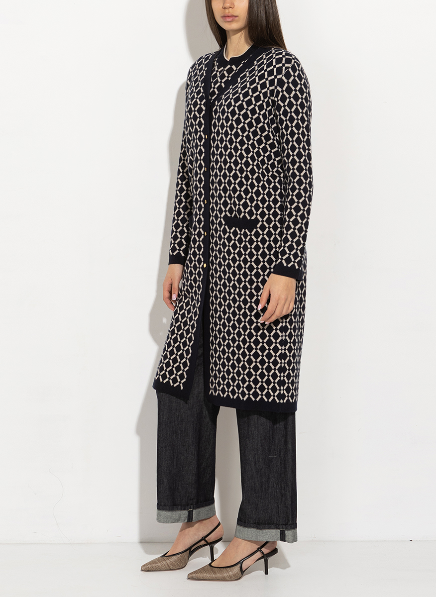 Дълга жилетка от вълна 'S Max Mara Smmazzurro