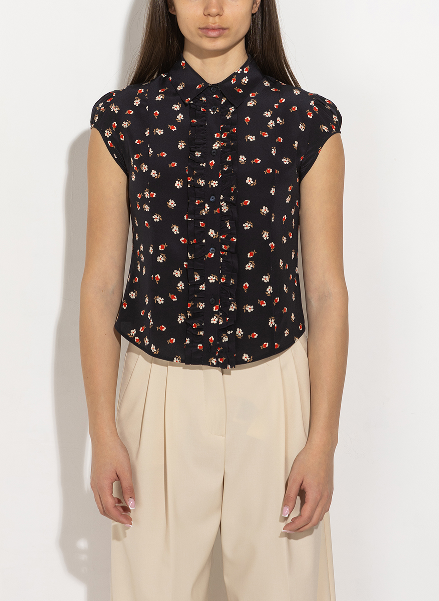 Копринена риза с принт Max Mara Stusio Mstcanale