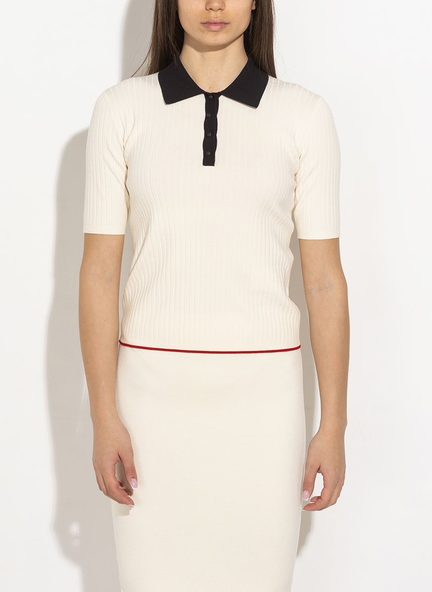 Полошърт от фино плетиво Max Mara Studio Mstoscuri